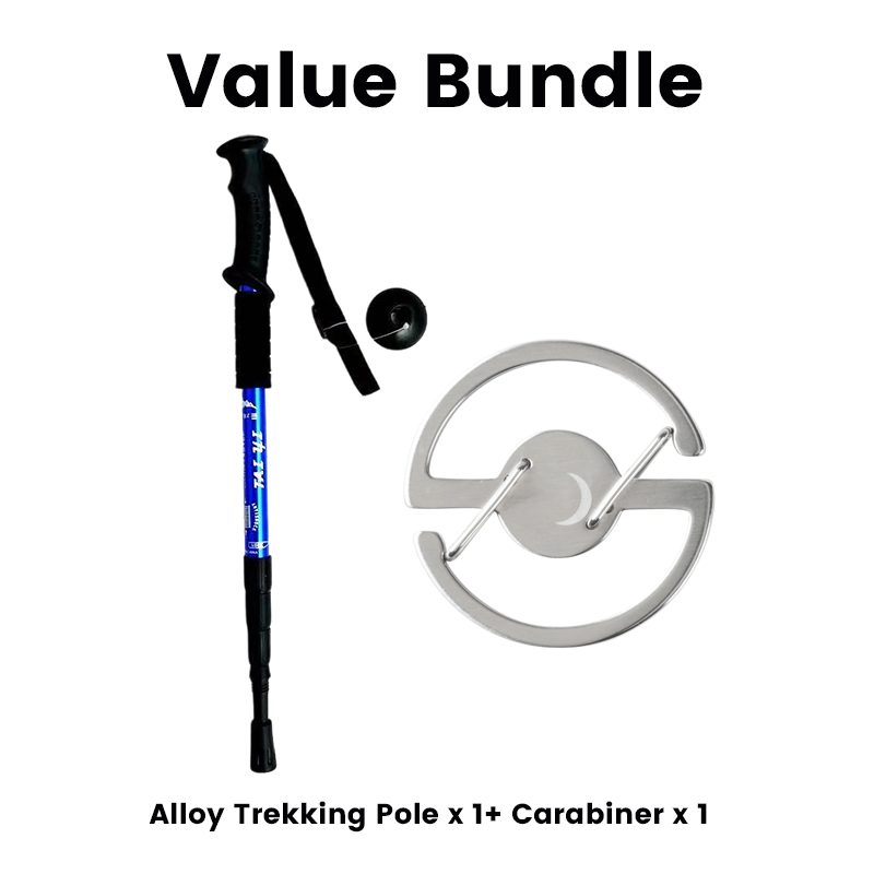 ⛰️ Adjustable Aluminum Alloy Trekking Pole – Durable, Shock-Absorbing, Lightweight 🌲