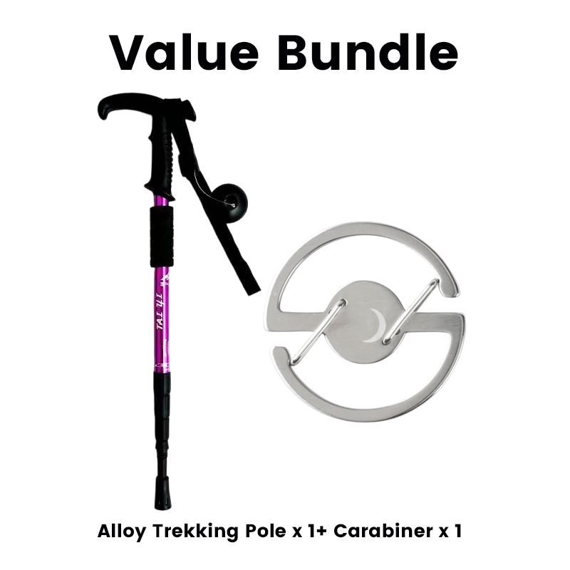 ⛰️ Adjustable Aluminum Alloy Trekking Pole – Durable, Shock-Absorbing, Lightweight 🌲