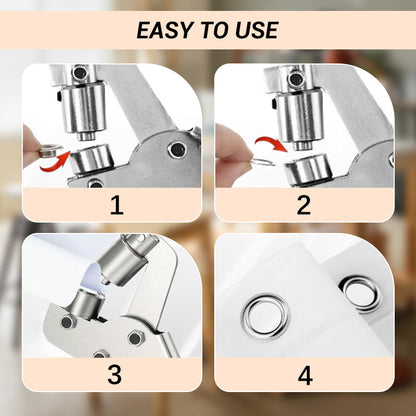 🛠️Eyelet Pliers Set – Durable, Complete, For Tarps & DIY 🔩