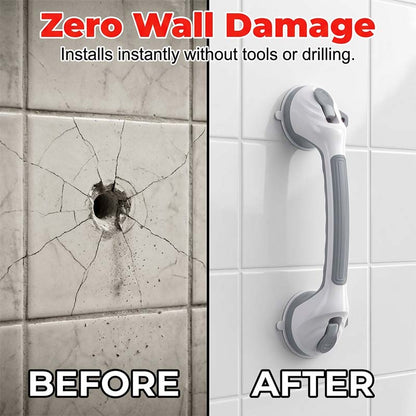 🚿✨ No-Drill Suction Support Handle – Quick-Install Bathroom Handhold for Shower & Tub