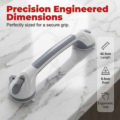 🚿✨ No-Drill Suction Support Handle – Quick-Install Bathroom Handhold for Shower & Tub