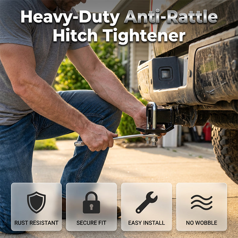 🚚🔒 Heavy-Duty Anti-Rattle Hitch Tightener – Tow With Confidence