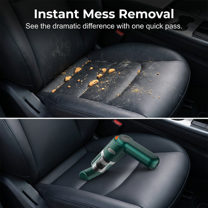 ⏰50% OFF – LAST CHANCE⏰ Cordless Car Vacuum – 10000Pa Suction, 4000mAh – 30-Min Runtime, Washable HEPA – Includes Nozzles & Cleaning Cloth! 🔥