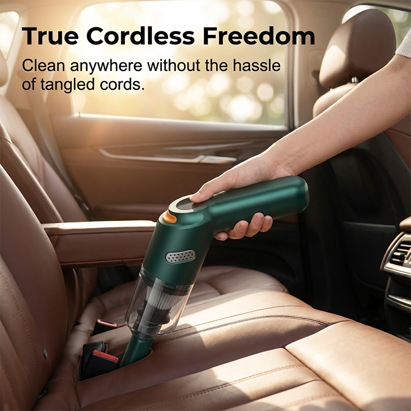⏰50% OFF – LAST CHANCE⏰ Cordless Car Vacuum – 10000Pa Suction, 4000mAh – 30-Min Runtime, Washable HEPA – Includes Nozzles & Cleaning Cloth! 🔥