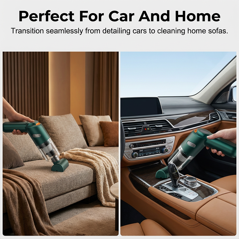 ⏰50% OFF – LAST CHANCE⏰ Cordless Car Vacuum – 10000Pa Suction, 4000mAh – 30-Min Runtime, Washable HEPA – Includes Nozzles & Cleaning Cloth! 🔥