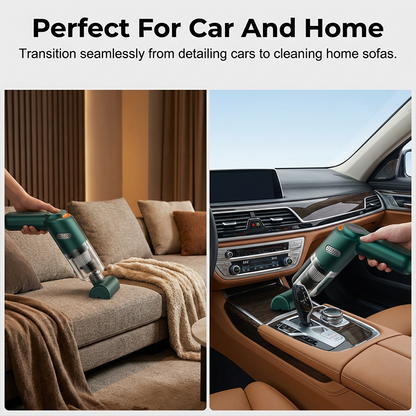⏰50% OFF – LAST CHANCE⏰ Cordless Car Vacuum – 10000Pa Suction, 4000mAh – 30-Min Runtime, Washable HEPA – Includes Nozzles & Cleaning Cloth! 🔥