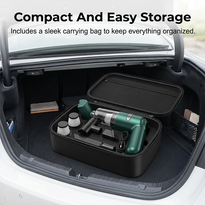 ⏰50% OFF – LAST CHANCE⏰ Cordless Car Vacuum – 10000Pa Suction, 4000mAh – 30-Min Runtime, Washable HEPA – Includes Nozzles & Cleaning Cloth! 🔥