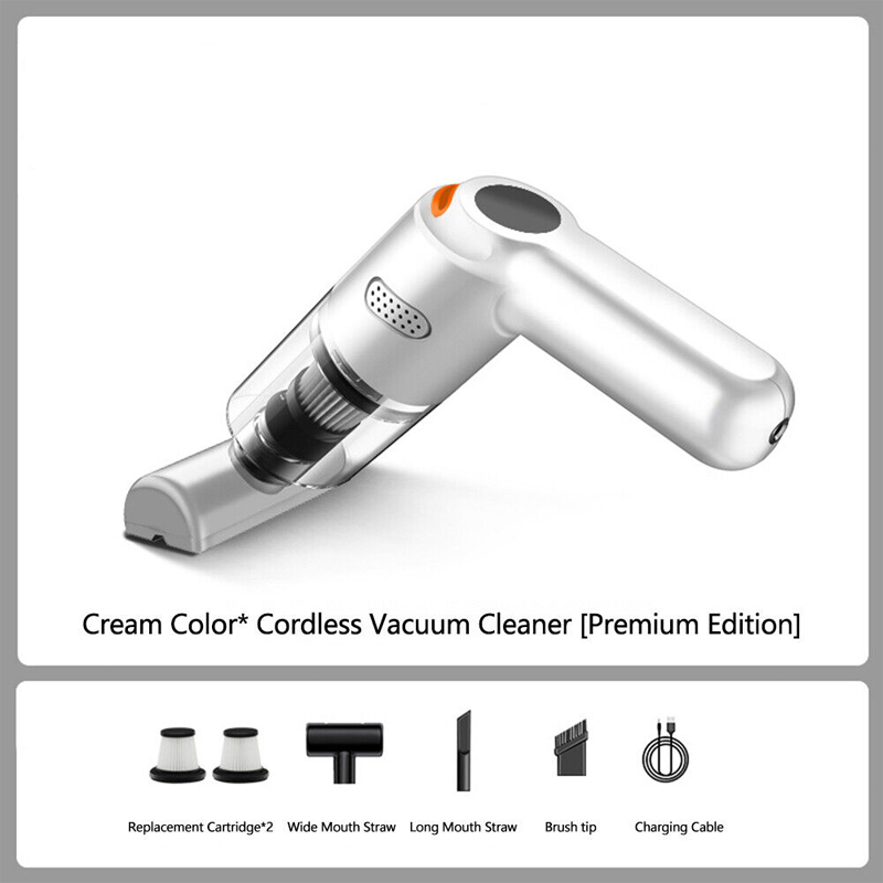 ⏰50% OFF – LAST CHANCE⏰ Cordless Car Vacuum – 10000Pa Suction, 4000mAh – 30-Min Runtime, Washable HEPA – Includes Nozzles & Cleaning Cloth! 🔥