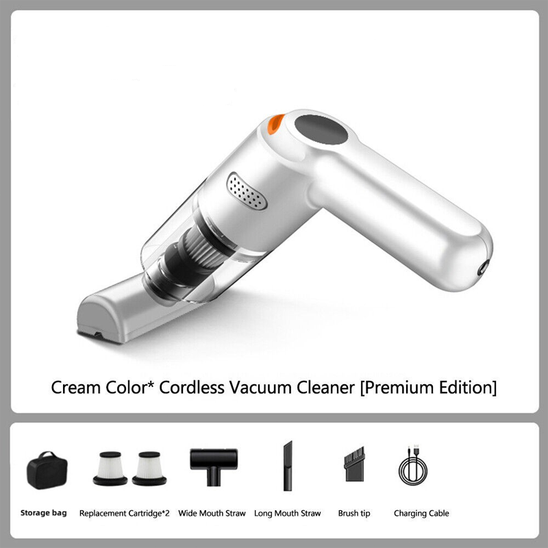 ⏰50% OFF – LAST CHANCE⏰ Cordless Car Vacuum – 10000Pa Suction, 4000mAh – 30-Min Runtime, Washable HEPA – Includes Nozzles & Cleaning Cloth! 🔥