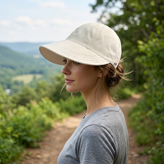 ⏳LAST DAY SALE: ONLY ￡6.99!!🎁✨Women’s UPF 50+ Elegant Foldable Sun Hat – Wide-Brim Cotton Bucket Hat with Neck Flap & Adjustable Strap 🌞🇬🇧 | Packable, Breathable & Beach-Ready