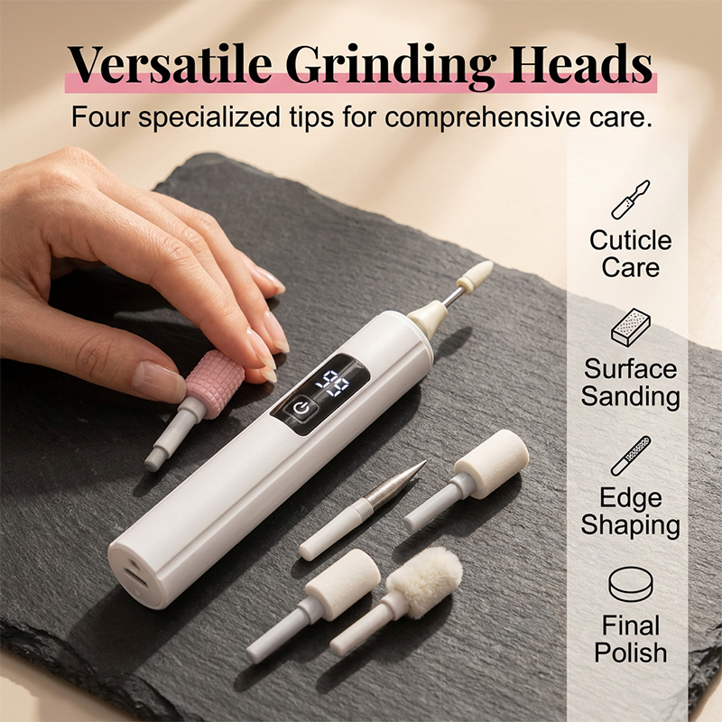 Versatile Grinding Heads Electric Nail Drill