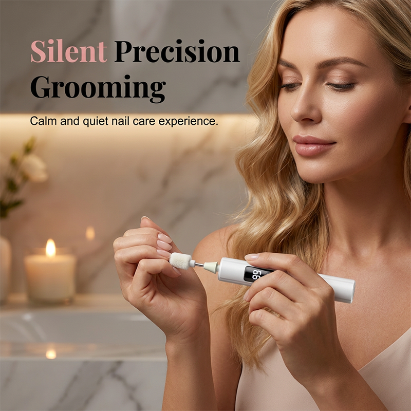 Comfortable handheld electric nail drill