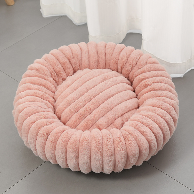☁️🐾 Cloud-Soft Round Comfort Bed for Cats & Dogs