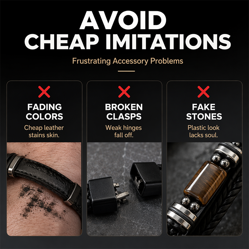 🖤✨ Urban Braided Leather Bracelet – Layered Unisex Wristwear for Everyday Style