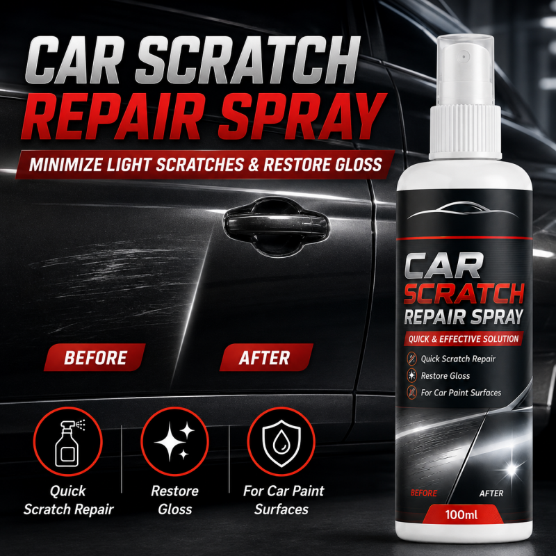 🥳2026 HOT SALE🥳💞50K+ SOLD!🚗Universal Car Scratch Repair Spray – Erases light scratches, swirl marks & scuffs fast. No body shop needed – restore your car’s gloss in minutes! 🛡️💨