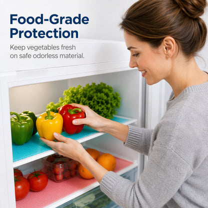 💧🧊 Waterproof Fridge Shelf Liners – Anti-Slip, Washable & Easy Cut-to-Fit Protection