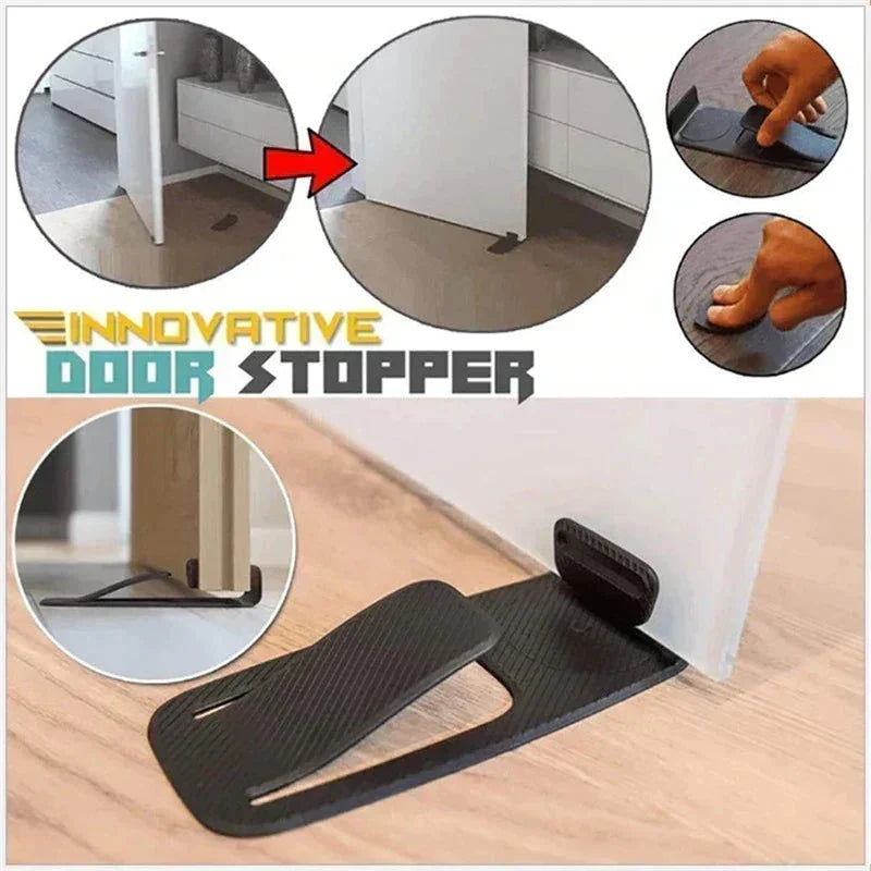2-Pack Door Stopper Protector –  No-drill, residue-free & holds doors open. Safe & simple – stock up & save! 🏠✅
