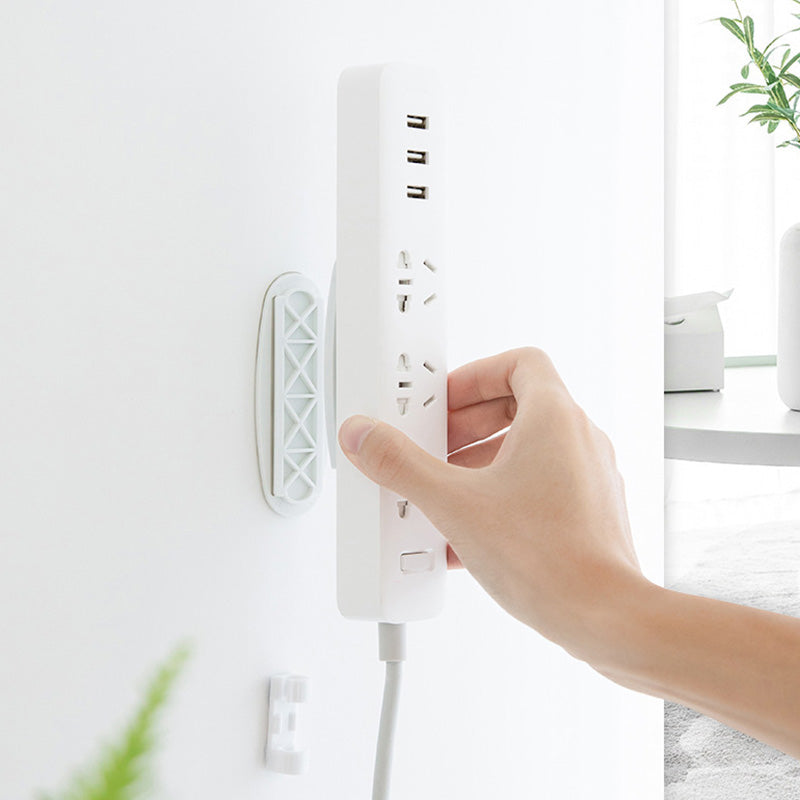 ❄️Summerfresh 50% OFF!🔌No-Drill Power Strip & Extension Lead Holder – Self-Adhesive Slide-Off Wall & Desk Mount
