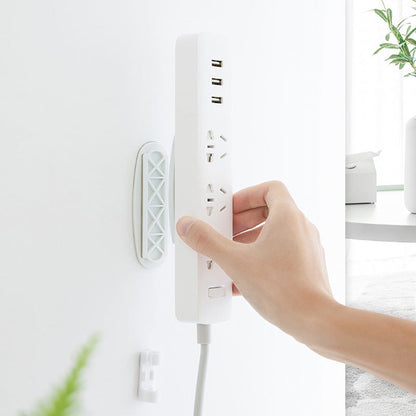 ❄️Summerfresh 50% OFF!🔌No-Drill Power Strip & Extension Lead Holder – Self-Adhesive Slide-Off Wall & Desk Mount