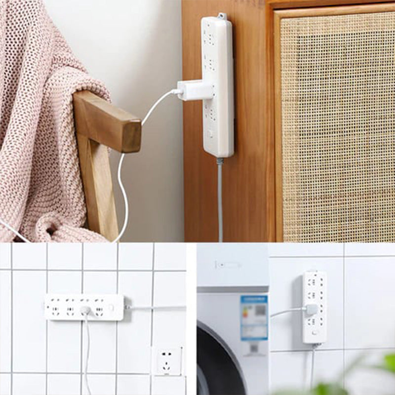 ❄️Summerfresh 50% OFF!🔌No-Drill Power Strip & Extension Lead Holder – Self-Adhesive Slide-Off Wall & Desk Mount