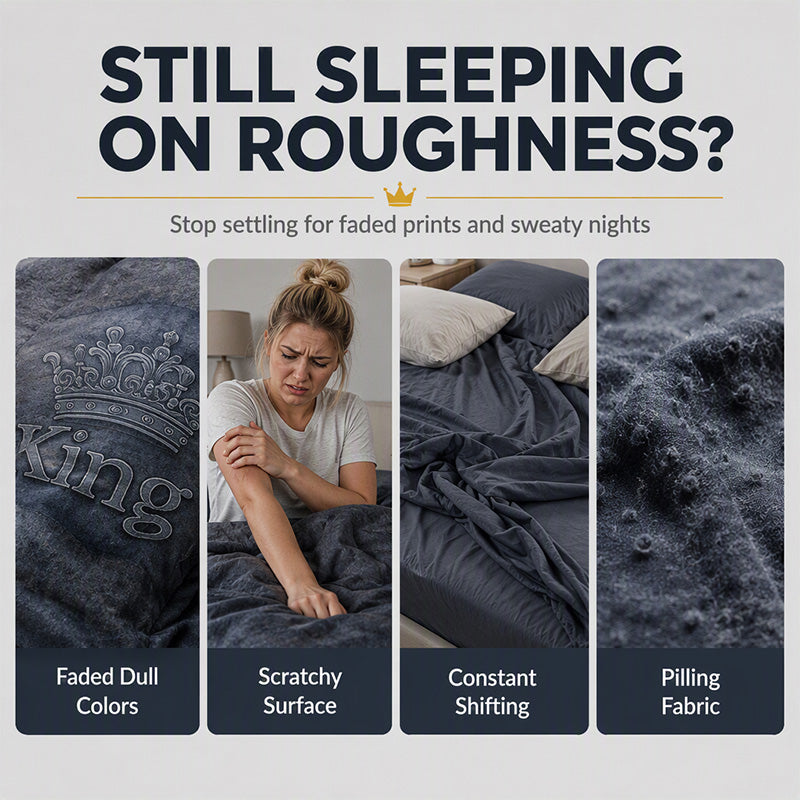 👑🛌 Royal Crown 3-Piece Bedding Collection