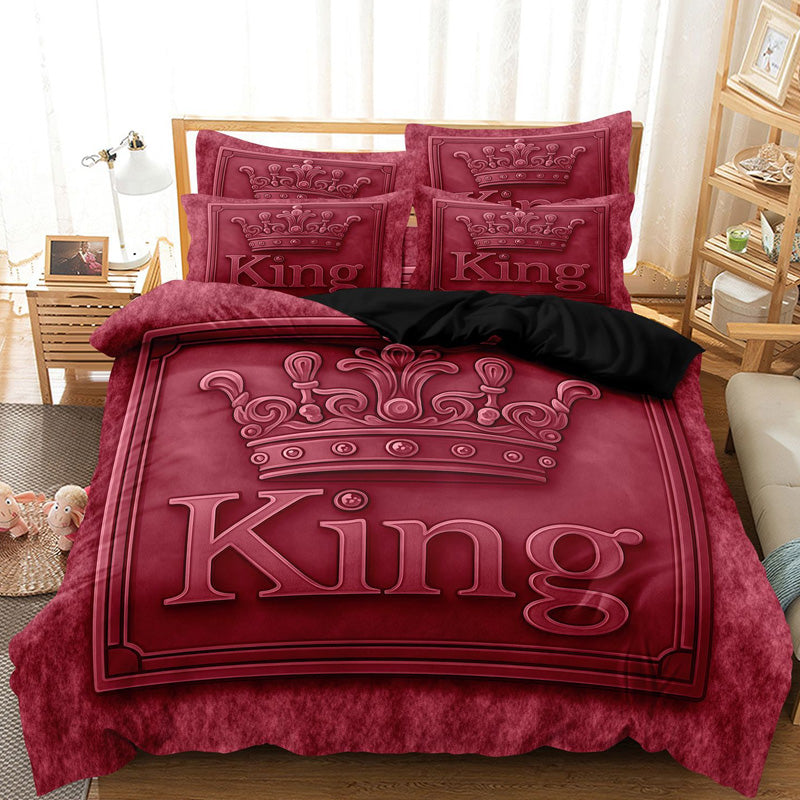 👑🛌 Royal Crown 3-Piece Bedding Collection
