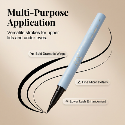 👁️✨ Ultra-Fine Waterproof Eyeliner – 0.01mm Precision Tip for Sharp, Smudge-Resistant Looks