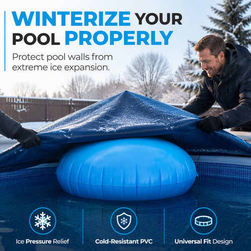 ❄️🏊 Winter Pool Cover Support Pillow – Inflatable Ice & Snow Pressure Protector