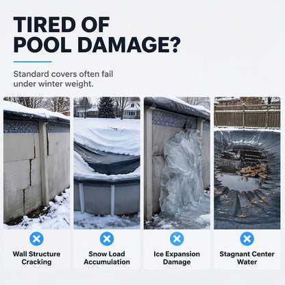 ❄️🏊 Winter Pool Cover Support Pillow – Inflatable Ice & Snow Pressure Protector