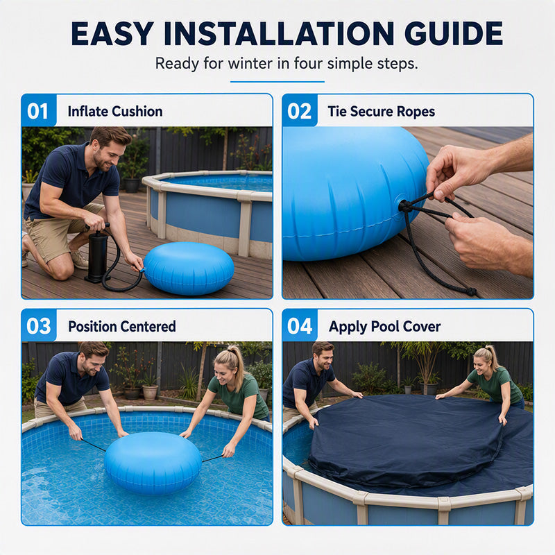 ❄️🏊 Winter Pool Cover Support Pillow – Inflatable Ice & Snow Pressure Protector