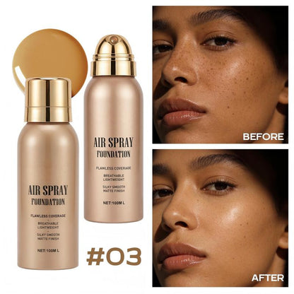 💨✨ Airbrush-Effect Spray Foundation – Waterproof, Lightweight & Buildable Flawless Coverage