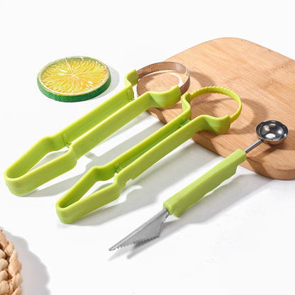 🎉Buy 1 Get 1 Free🍉3-in-1 Stainless Steel Melon Baller Scoop Tool Kit