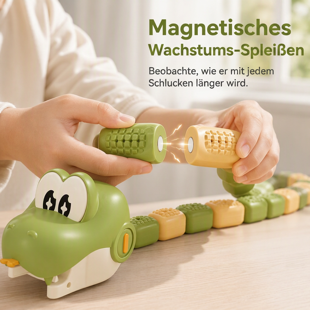 🐍 Ferngesteuerte Spielzeugschlange mit Magnetsegmenten
