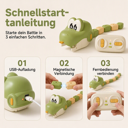 🐍 Ferngesteuerte Spielzeugschlange mit Magnetsegmenten