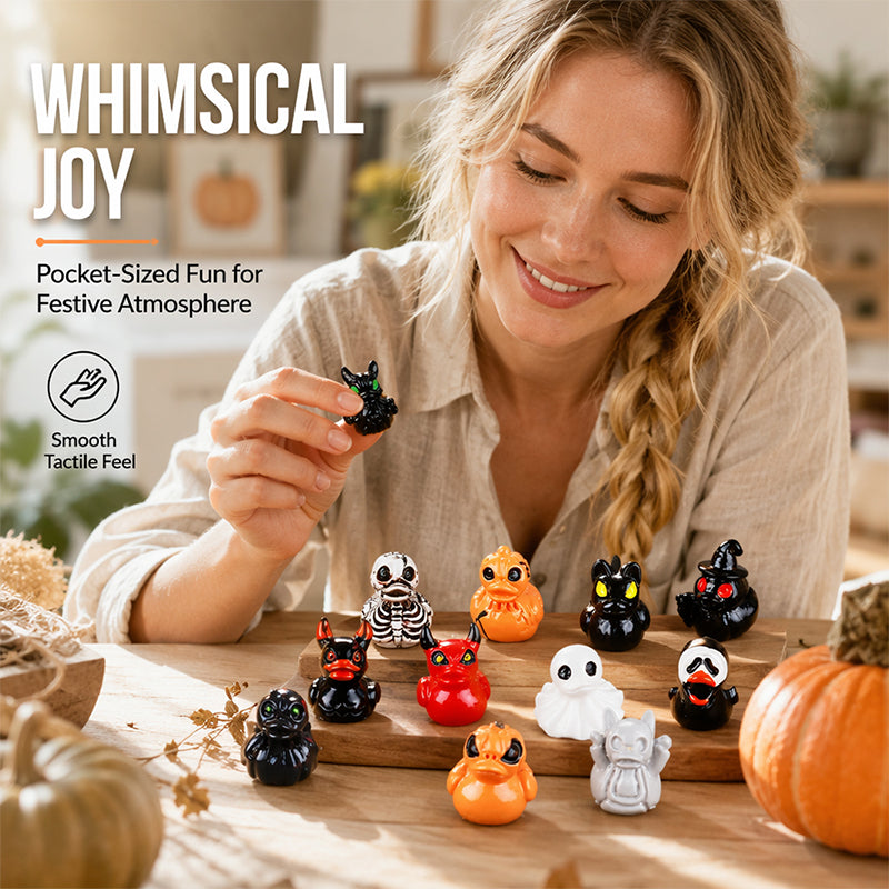 🎃 Spooky Devil Duck Decor | Halloween Mini