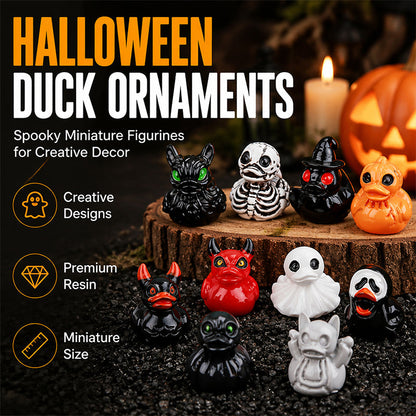 🎃 Spooky Devil Duck Decor | Halloween Mini