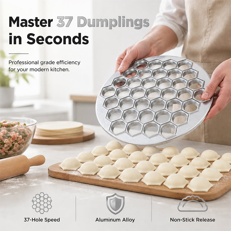 🥟✨37-Hole Quick Dumpling Making Mold