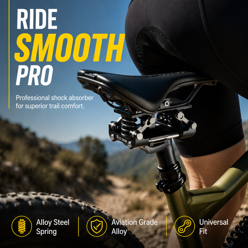 🚴✨ ComfortRide Suspension Seatpost – Shock-Dampening Support for Smoother Cycling