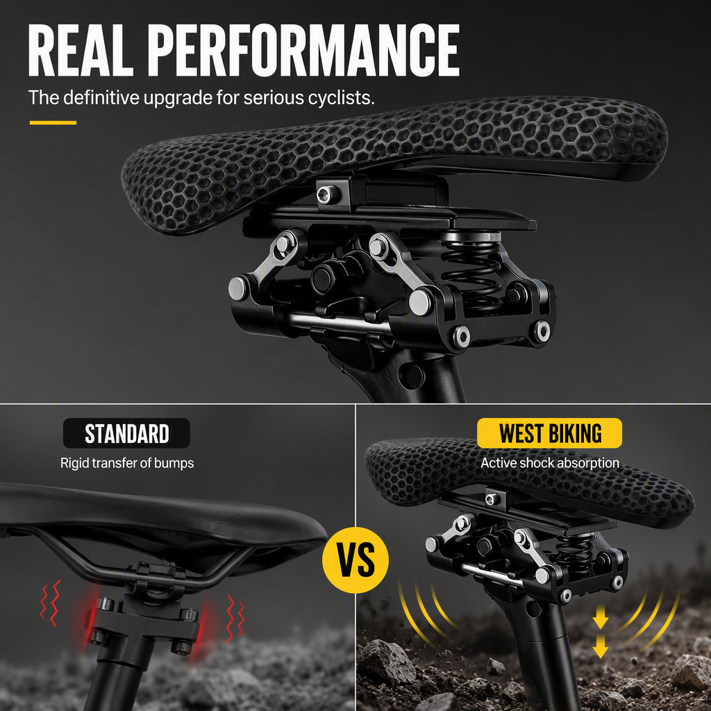🚴✨ ComfortRide Suspension Seatpost – Shock-Dampening Support for Smoother Cycling