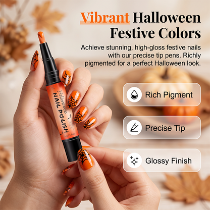 🎃💅 Spooky Nail Art Pens – Quick-Dry Halloween Colors for Easy At-Home Designs