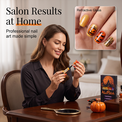 🎃💅 Spooky Nail Art Pens – Quick-Dry Halloween Colors for Easy At-Home Designs