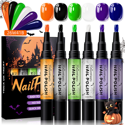 🎃💅 Spooky Nail Art Pens – Quick-Dry Halloween Colors for Easy At-Home Designs