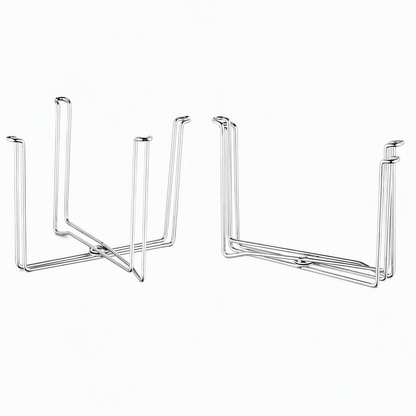 🗑️✨ Foldable Stainless Steel Trash Bag Stand – Space-Saving Holder for Kitchen, Garage & Outdoor Use