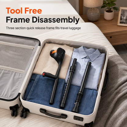🦯✨ Foldable Forearm Mobility Aid – Adjustable, Non-Slip Support for Everyday Walking & Recovery