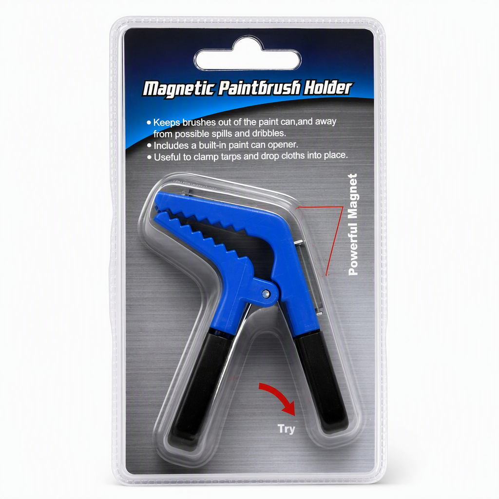 🎨🧲 Magnetic Paint Brush Holder Clip – Hands-Free Universal Clamp for Cleaner, Easier Painting