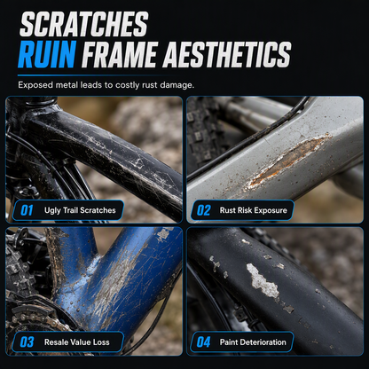 🚲🎨 Bike Frame Scratch Repair Paint – Easy Brush-On Touch-Up for Chips, Scratches & Wear