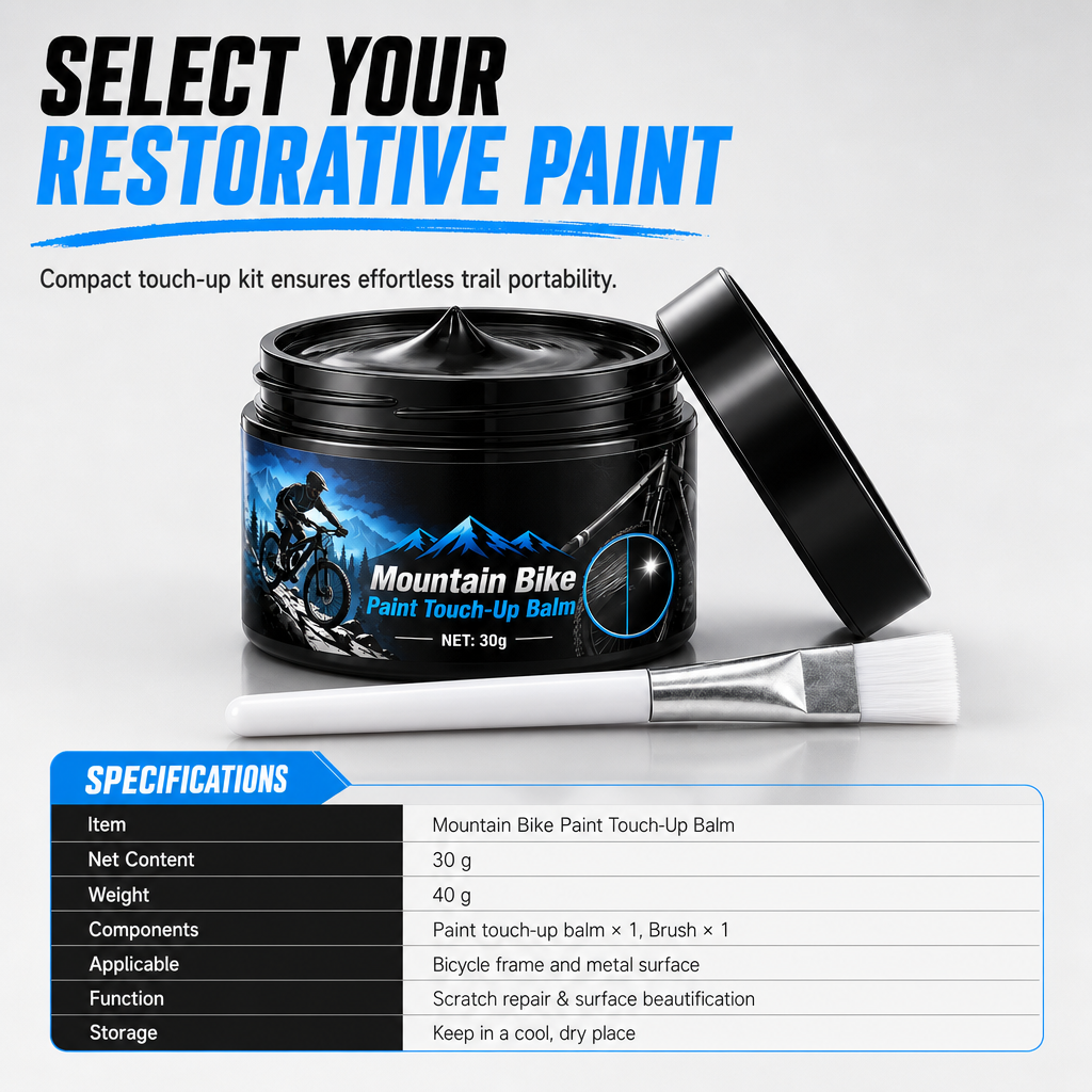 🚲🎨 Bike Frame Scratch Repair Paint – Easy Brush-On Touch-Up for Chips, Scratches & Wear