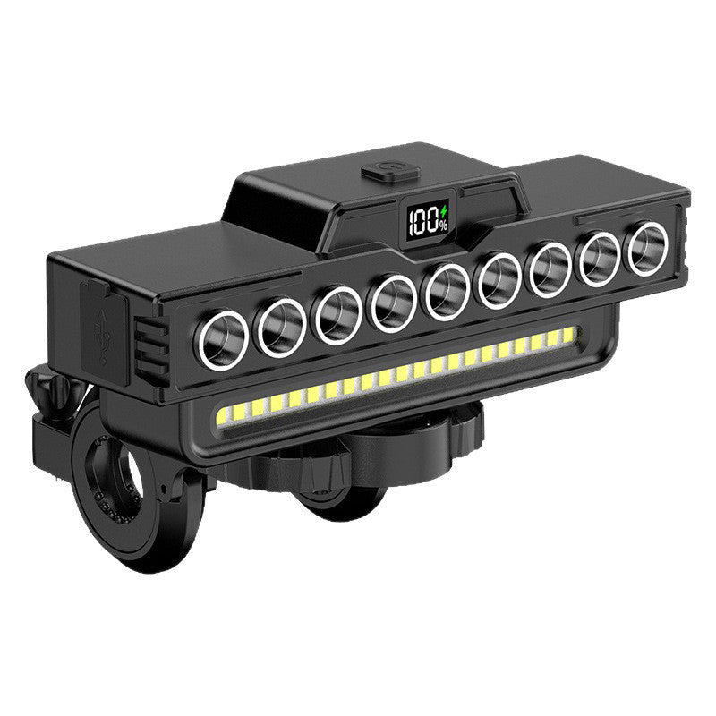 🚴💡 30-LED Dual Beam Cycling Light – 7 Modes, Digital Battery Display & USB-C Rechargeable