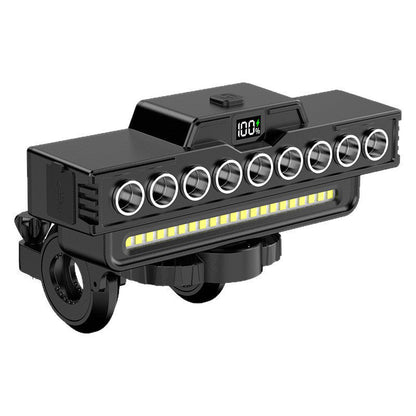 🚴💡 30-LED Dual Beam Cycling Light – 7 Modes, Digital Battery Display & USB-C Rechargeable