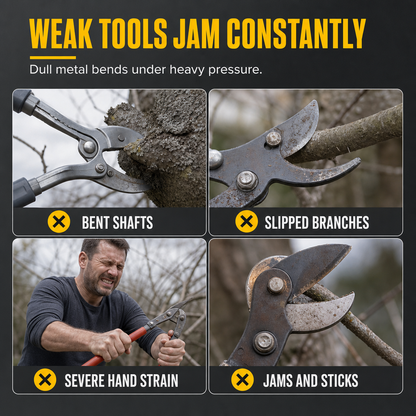 🌳✂️ Power-Leverage Garden Loppers – Heavy-Duty Branch Cutters for Easier Tree & Orchard